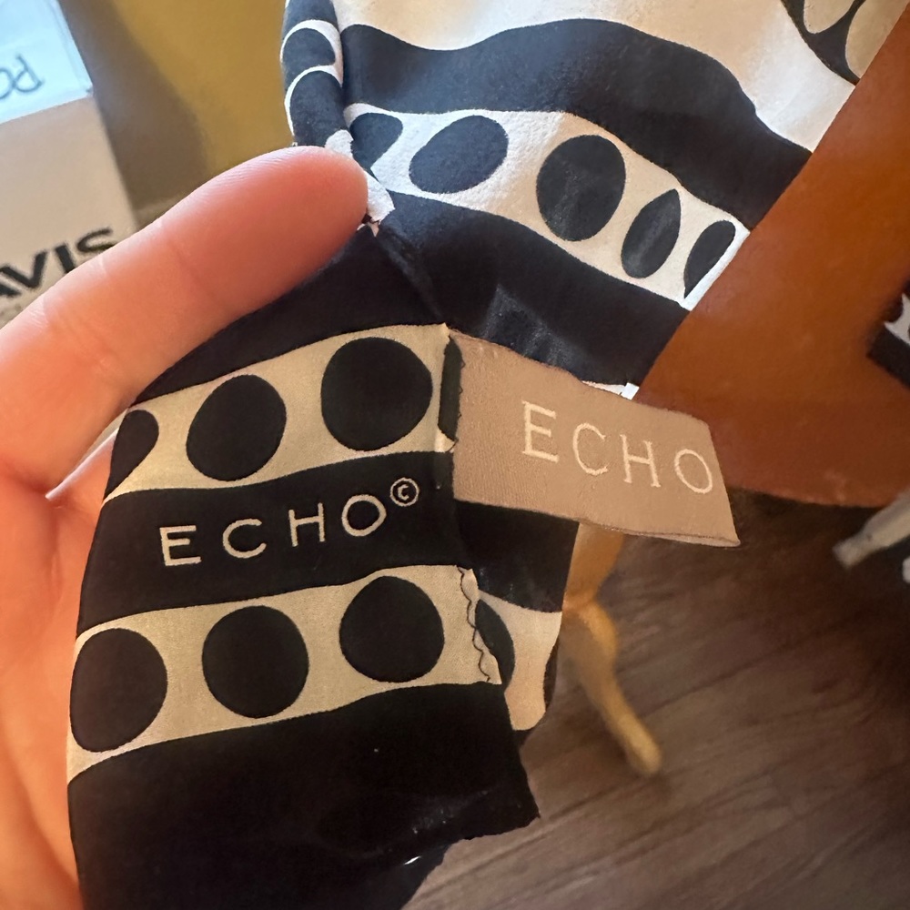 Echo 100% Silk Scarf - image 2